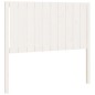 Testiera per Letto Bianca 105,5x4x100 cm Legno Massello di Pino