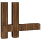 Mobile Porta TV a Parete Rovere Marrone in Legno Multistrato Mobile Porta TV a Parete Rovere Marrone in Legno Multistrato
