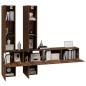 Mobile Porta TV a Parete Rovere Marrone in Legno Multistrato Mobile Porta TV a Parete Rovere Marrone in Legno Multistrato