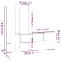 Mobile Porta TV a Parete Rovere Marrone in Legno Multistrato Mobile Porta TV a Parete Rovere Marrone in Legno Multistrato