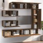 Set Mobili Porta TV 7 pz Rovere Marrone in Legno Multistrato Set Mobili Porta TV 7 pz Rovere Marrone in Legno Multistrato