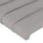 Testiera 4 pz Grigio Chiaro 80x5x78/88 cm in Tessuto Testiera 4 pz Grigio Chiaro 80x5x78/88 cm in Tessuto
