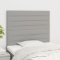 Testiera 2 pz Grigio Chiaro 80x5x78/88 cm in Tessuto Testiera 2 pz Grigio Chiaro 80x5x78/88 cm in Tessuto
