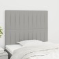 Testiere 2 pz Grigio Chiaro 100x5x78/88 cm in Tessuto Testiere 2 pz Grigio Chiaro 100x5x78/88 cm in Tessuto