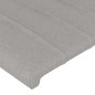 Testiere 2 pz Grigio Chiaro 100x5x78/88 cm in Tessuto Testiere 2 pz Grigio Chiaro 100x5x78/88 cm in Tessuto