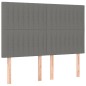 Testiere 4 pz Grigio Scuro 72x5x78/88 cm in Tessuto Testiere 4 pz Grigio Scuro 72x5x78/88 cm in Tessuto