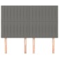 Testiere 4 pz Grigio Scuro 72x5x78/88 cm in Tessuto Testiere 4 pz Grigio Scuro 72x5x78/88 cm in Tessuto
