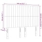 Testiere 4 pz Grigio Chiaro 72x5x78/88 cm in Velluto Testiere 4 pz Grigio Chiaro 72x5x78/88 cm in Velluto