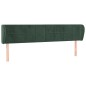 Testiera ad Orecchio Verde Scuro 163x23x78/88 cm in Velluto Testiera ad Orecchio Verde Scuro 163x23x78/88 cm in Velluto