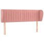 Testiera ad Orecchio Rosa 147x23x78/88 cm in Velluto Testiera ad Orecchio Rosa 147x23x78/88 cm in Velluto