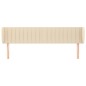 Testiera ad Orecchio Crema 203x23x78/88 cm in Tessuto Testiera ad Orecchio Crema 203x23x78/88 cm in Tessuto