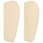 Testiera ad Orecchio Crema 203x23x78/88 cm in Tessuto Testiera ad Orecchio Crema 203x23x78/88 cm in Tessuto
