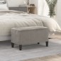 vidaXL Panca Grigio Chiaro 70x35x41 cm in Velluto vidaXL Panca Grigio Chiaro 70x35x41 cm in Velluto