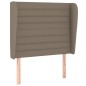 Testiera ad Orecchio Tortora 83x23x118/128 cm in Tessuto Testiera ad Orecchio Tortora 83x23x118/128 cm in Tessuto