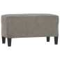 vidaXL Panca Grigio Chiaro 70x35x41 cm in Velluto vidaXL Panca Grigio Chiaro 70x35x41 cm in Velluto