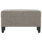 vidaXL Panca Grigio Chiaro 70x35x41 cm in Velluto vidaXL Panca Grigio Chiaro 70x35x41 cm in Velluto