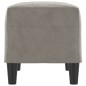 vidaXL Panca Grigio Chiaro 70x35x41 cm in Velluto vidaXL Panca Grigio Chiaro 70x35x41 cm in Velluto