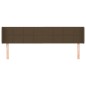 Testiera ad Orecchio Marrone Scuro 203x16x78/88 cm in Tessuto Testiera ad Orecchio Marrone Scuro 203x16x78/88 cm in Tessuto