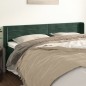 Testiera ad Orecchio Verde Scuro 163x16x78/88 cm in Velluto Testiera ad Orecchio Verde Scuro 163x16x78/88 cm in Velluto