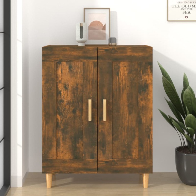 Credenza Rovere Fumo 69,5x34x90 cm in Legno Multistrato Credenza Rovere Fumo 69,5x34x90 cm in Legno Multistrato
