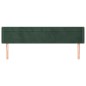 Testiera ad Orecchio Verde Scuro 163x16x78/88 cm in Velluto Testiera ad Orecchio Verde Scuro 163x16x78/88 cm in Velluto