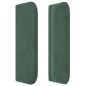 Testiera ad Orecchio Verde Scuro 163x16x78/88 cm in Velluto Testiera ad Orecchio Verde Scuro 163x16x78/88 cm in Velluto