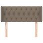 Testiera ad Orecchio Tortora 103x16x78/88 cm in Tessuto