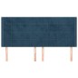 Testiera ad Orecchio Blu Scuro 163x16x118/128 cm in Velluto Testiera ad Orecchio Blu Scuro 163x16x118/128 cm in Velluto