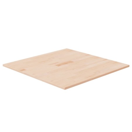 Piano Tavolo Quadrato 70x70x1,5cm Massello Rovere Non Trattato