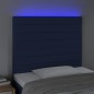Testiera a LED Blu 80x5x118/128 cm in Tessuto Testiera a LED Blu 80x5x118/128 cm in Tessuto