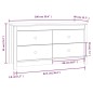 Armadietto Miele 100x40x54 cm in Legno Massello di Pino Armadietto Miele 100x40x54 cm in Legno Massello di Pino