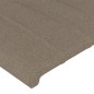 Testiera a LED Tortora 163x16x118/128 cm in Tessuto Testiera a LED Tortora 163x16x118/128 cm in Tessuto