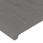 Giroletto con Testiera Grigio Scuro 120x200 cm in Tessuto Giroletto con Testiera Grigio Scuro 120x200 cm in Tessuto