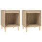 Comodini 2 pz Rovere Sonoma 40x35x50 cm Comodini 2 pz Rovere Sonoma 40x35x50 cm