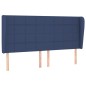 Giroletto a Molle con Materasso Blu 160x200 cm in Tessuto