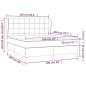 Giroletto a Molle con Materasso Blu 160x200 cm in Tessuto