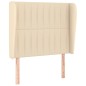 Giroletto a Molle con Materasso Crema 100x200 cm in Tessuto