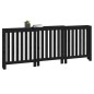 Copertura Termosifone Nera 210x21x85 cm Legno Massello Pino Copertura Termosifone Nera 210x21x85 cm Legno Massello Pino