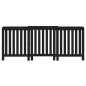 Copertura Termosifone Nera 210x21x85 cm Legno Massello Pino Copertura Termosifone Nera 210x21x85 cm Legno Massello Pino