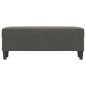 Panca Grigio Scuro 100x35x41 cm in Velluto