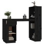 Scrivania Nera 110x53x117 cm in Legno Massello di Pino Scrivania Nera 110x53x117 cm in Legno Massello di Pino