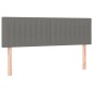 Letto a Molle Materasso e LED Grigio Scuro 140x190cm in Tessuto Letto a Molle Materasso e LED Grigio Scuro 140x190cm in Tessuto