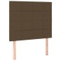 Letto a Molle Materasso e LED Marrone Scuro 120x200 cm Tessuto Letto a Molle Materasso e LED Marrone Scuro 120x200 cm Tessuto