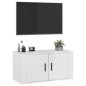 Mobile Porta TV a Parete bianco lucido 80x34,5x40 cm Mobile Porta TV a Parete bianco lucido 80x34,5x40 cm