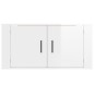 Mobile Porta TV a Parete bianco lucido 80x34,5x40 cm Mobile Porta TV a Parete bianco lucido 80x34,5x40 cm