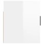 Mobile Porta TV a Parete bianco lucido 80x34,5x40 cm Mobile Porta TV a Parete bianco lucido 80x34,5x40 cm