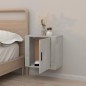 Comodino a Muro Grigio Cemento 50x30x47 cm Comodino a Muro Grigio Cemento 50x30x47 cm