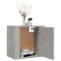 Comodino a Muro Grigio Cemento 50x30x47 cm Comodino a Muro Grigio Cemento 50x30x47 cm