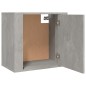 Comodino a Muro Grigio Cemento 50x30x47 cm Comodino a Muro Grigio Cemento 50x30x47 cm