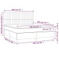 Giroletto a Molle con Materasso Blu 160x200 cm in Tessuto